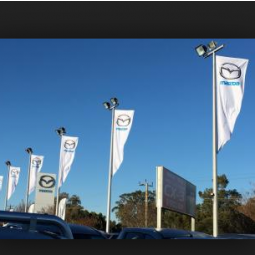 mazda car shop exposición bandera mazda bandera voladora