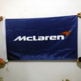 mclaren flag banner3x5ftmp4-12C autowand garage blau