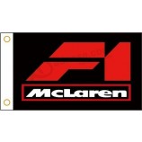 Car flag mclaren banner 3ftx5ft 100% polyester with high quality