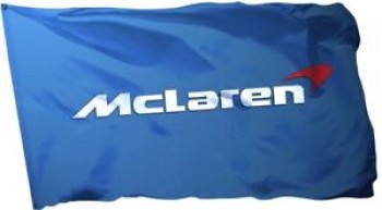 details over mclaren vlag banner 3x5 ft MP4-12C automotive wall garage blue Man cave