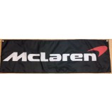 Макларен флаг автомобильный гараж Человек пещерный гоночный баннер 58 х 17 дюймов