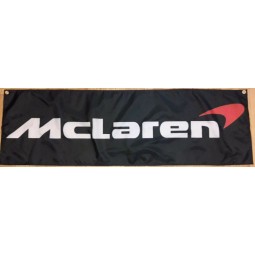 bandeira mclaren garagem automotiva Man cave racing banner 58 x 17 polegadas