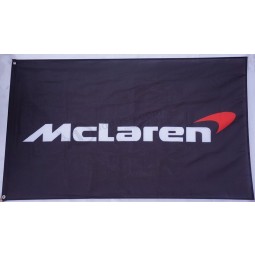 NUEVO banner de bandera de carreras de coches negro para mclaren flag 3x5 FT 90cmx150cm