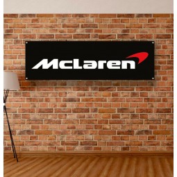 mclaren cartel de banner de vinilo taller de taller cartel publicitario de bandera