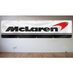 mclaren banner flag 2x8ft formula 1 racing Car flag For garage shop wall decor