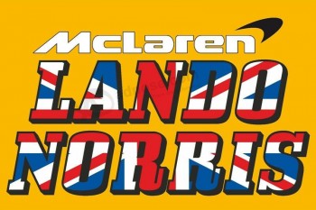 bandeira de lando norris mclaren 35x53 polegadas (90x135cm)