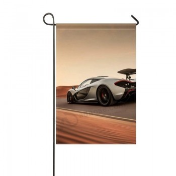 庭の旗マクラーレンP1スーパーカー速度砂漠12 x 18インチ（旗竿なし）