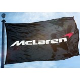 mclaren vlag banner 3x5 ft UK automotive wall garage zwart
