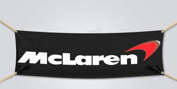 ブランドの新しいマクラーレンフラグバナーパフォーマンス車部品ショップガレージ（18 x 58インチ）