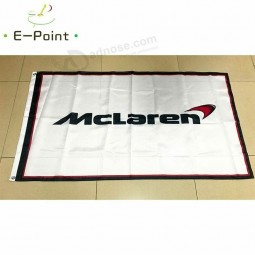 Bandera de mclaren racing 90 * 150 cm de tamaño decoraciones navideñas para el hogar y el jardín