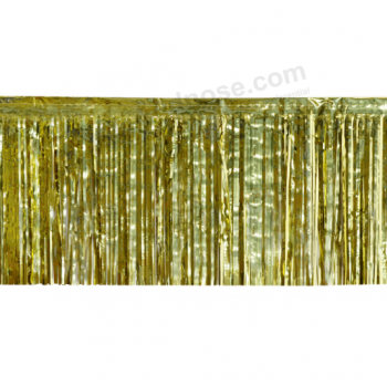 decoração de festa pendurado ouro cadeia metálica bandeira bunting
