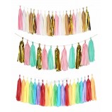 bruids douche metalen kwast slinger kwastje bunting banner voor bruiloft decoratie