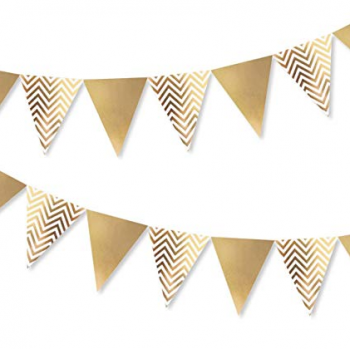 Party Decoration Triangle Metallic Bunting Wholesale
