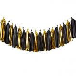 popular indoor decorative metallic tassel bunting custom