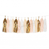 glanzend papieren slinger kwastjes voor feestbaby shower