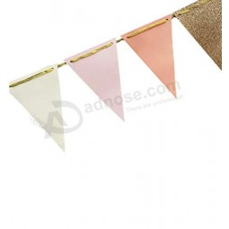 fonder mols papel de empavesado triangular de 10 pies guirnalda decoraciones tribu fiesta banner para banquete de boda, baby shower