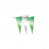 filanti da 60 'con pennarelli metallici brillanti (verde / argento)