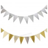 Partydekorationen liefern Gefälligkeiten Kit Party Banner schwarz gold Set