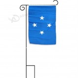 Bandeira de poliéster com mangas na Micronésia de 12 