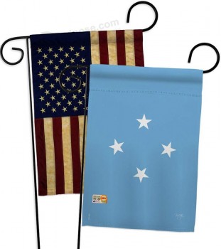 Brise Dekor Mikronesien Flaggen der Welt Nationalität Impressionen dekorative vertikale 13 