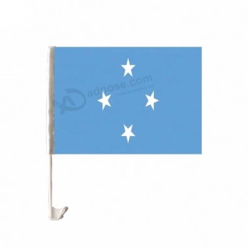 preço barato de varejo design personalizado bandeira bandeira da janela de carro da Micronésia