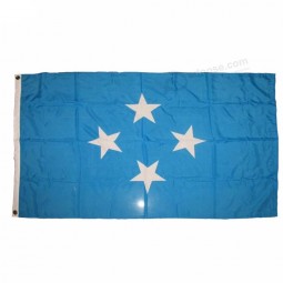 3x5ft Cheap price high quality  Micronesia Country  flag with two eyelets/90*150cm all world county flags