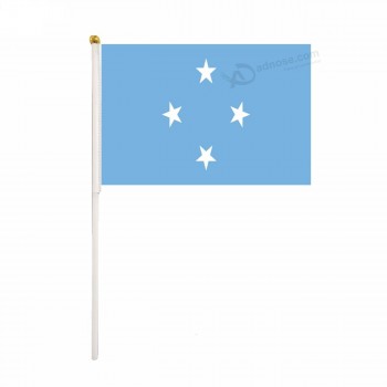China fornecedor personalizado impresso Micronésia bandeira de ondulação