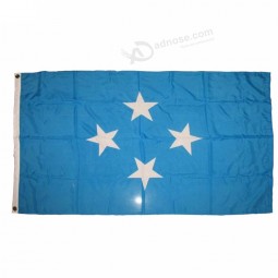 Stoter High Quality 3x5 FT Micronesia Flag with Brass Grommets,polyester country flag