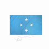 fábrica original de boa qualidade poliéster bandeira do país da Micronésia
