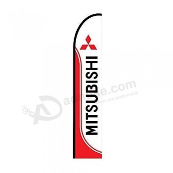 Attraktive Außenwerbung, bedruckt, Swooper flattern Federmarkierungsfahne / Banner, 30 cm - nur Mitsubishi-Markierungsfahne