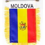 изготовленный на заказ молдавский автомобиль заднего стекла висит флаг