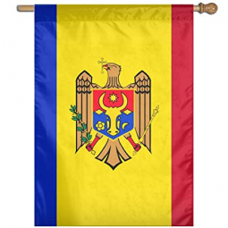 poliéster decorativo bandera nacional del jardín de moldavia