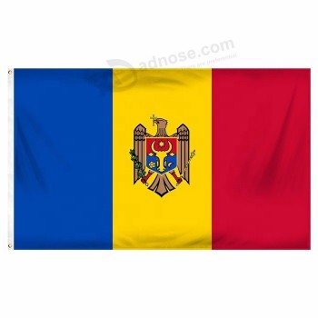 полиэстер любой размер молдавский флаг национальный флаг для наружного