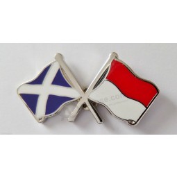 monaco flag & scotland flag friendship courtesy Pin badge