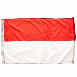 bedrijfslogo volledige druk decoratie 3X5 monaco vlag viering aangepaste monaco vlag