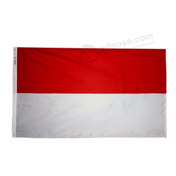 hoge kwaliteit digitaal printen 3x5ft polyester stof internationale monaco vlag banner