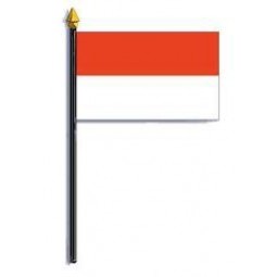 Monaco Flagge - Viskose - 4 '' x 6 '' mit hoher Qualität