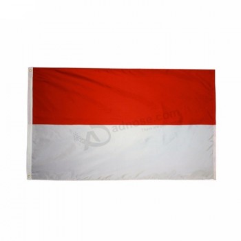 Bandera de Mónaco personalizada de 3x5 pies