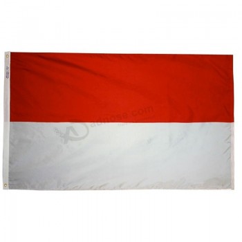 Monaco Flagge - Polyester - 3 'x 5' mit hoher Qualität
