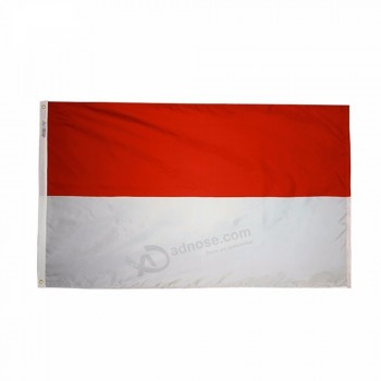 высококачественный национальный полиэстер 3 x 5-футовый флаг Монако