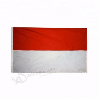 90 * 150cm kundengebundene Monaco-Staatsflagge Polyester-Flagge 100%