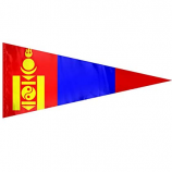 Colgante de poliéster bandera nacional triángulo de mongolia