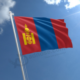 悬挂蒙古国旗聚酯标准尺寸蒙古国旗