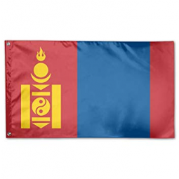 High quality polyester national flags of Mongolia