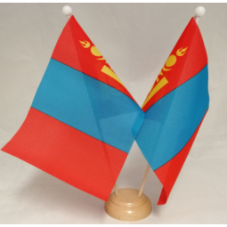 Factory direct sale office Mongolia table top flag