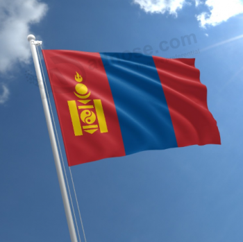 bandiera nazionale del paese della Mongolia su ordinazione di dimensione standard
