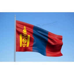 sublimação de calor impressão poliéster mongólia bandeira do país
