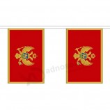 montenegro montenegrin 100% polyester material bunting ideal party decoration For street house pubs clubs schools