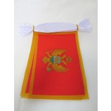 montenegro 6 meters bunting flag 20 flags 9'' x 6'' - montenegrin string flags 15 x 21 cm