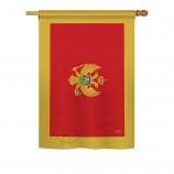 黑山的世界国籍印象国旗装饰垂直28“ x 40”房子的标志